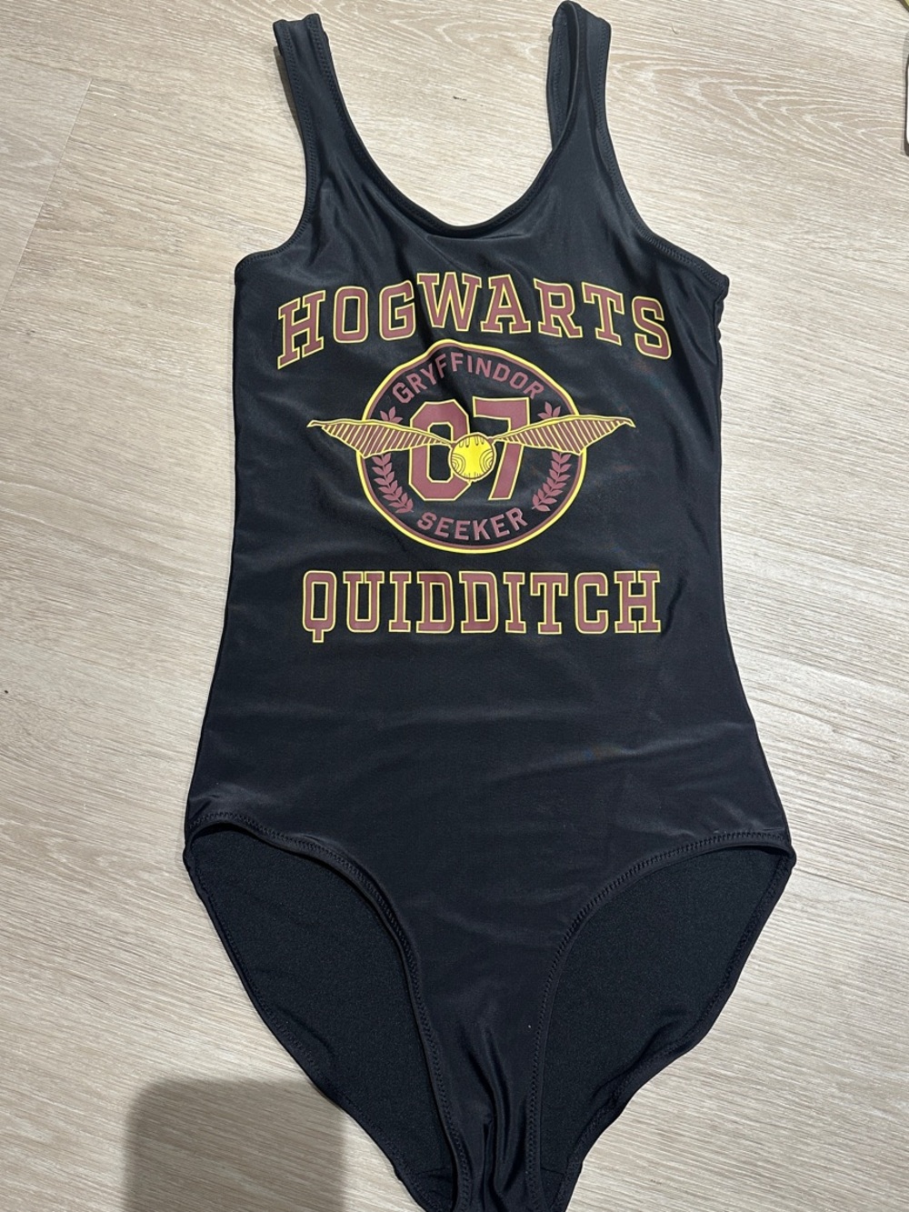 H&M Black Kids One-Piece Hogwarts Gryffindor Quidditch Swimsuit